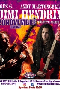Gus G Andy Martongelli Band: omaggio a Jimi Hendrix 