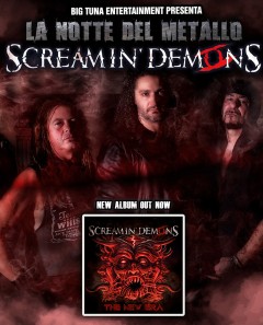"LA NOTTE DEL METALLO"  SCREAMIN' DEMONS + WILD STEEL @ CRAZY BULL GENOVA