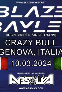 Blaze Bayley and Absolva at Crazy Bull Genova