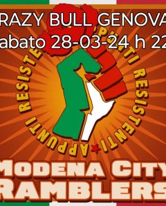 Modena City Ramblers Live CRAZY BULL GENOVA