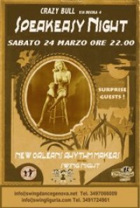 SPEAKEASY NIGHT - LA NOTTE DEL PROIBIZIONISMO 