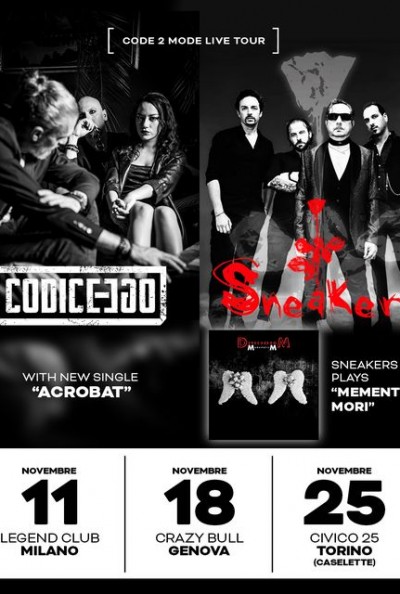 SNEAKERS Depeche Mode Tribute Band, CodiceEGO at Crazy Bull
