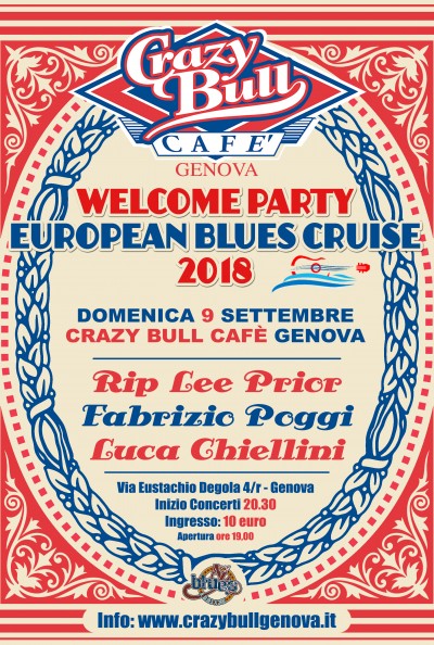 OPENING PARTY PER L'EUROPEAN BLUES CRUISE 2018 