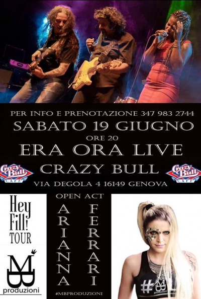 Era Ora & Arianna Ferrari @ live Crazy Bull cafè Genova