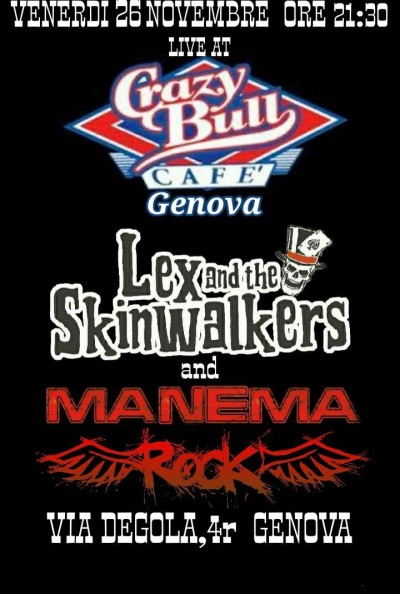 Lex and The Skinwalkers & ManemA Live at Crazy Bull Cafè