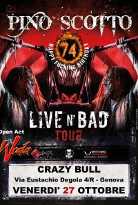 Pino Scotto & woda live Crazy Bull Genova