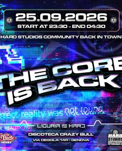 THE CORE IS BLACK @ CRAZY BULL GENOVA
