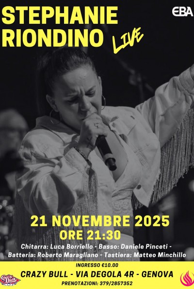 Stephanie Riondino @ Crazybull Genova