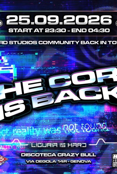 THE CORE IS BLACK @ CRAZY BULL GENOVA
